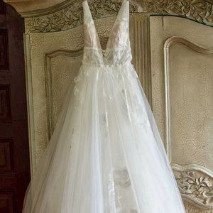 WATTERS BY WILLOWBY GALATEA IVORY WEDDING GOWN SZ 4